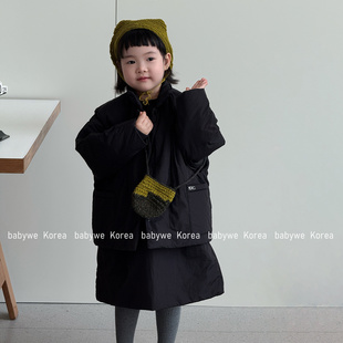 包邮▶bebenous主理人品牌冬季女童merci夹棉马甲长袖连衣裙套装