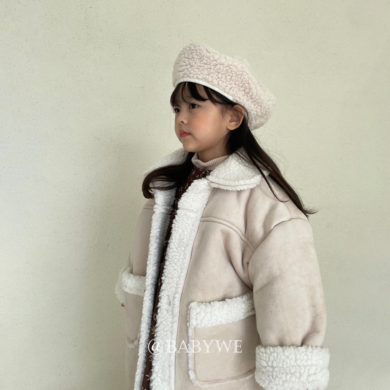 Lovin▲BabyWe韩国代购童装儿童冬柔软麂皮绒宝宝保暖外套大衣