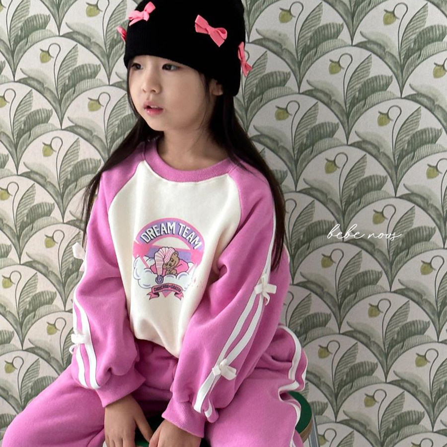 chouchou▲BabyWe韩国童装女童加绒安睡小熊蝴蝶结卫衣卫裤套装,童装/婴儿装/亲子装,套装,淘宝优惠券,粉丝福利购,淘宝优惠卷