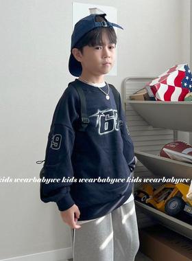 bailey▲BabyWe韩国代购童装男童秋季数字69卫衣上衣儿童套头衫