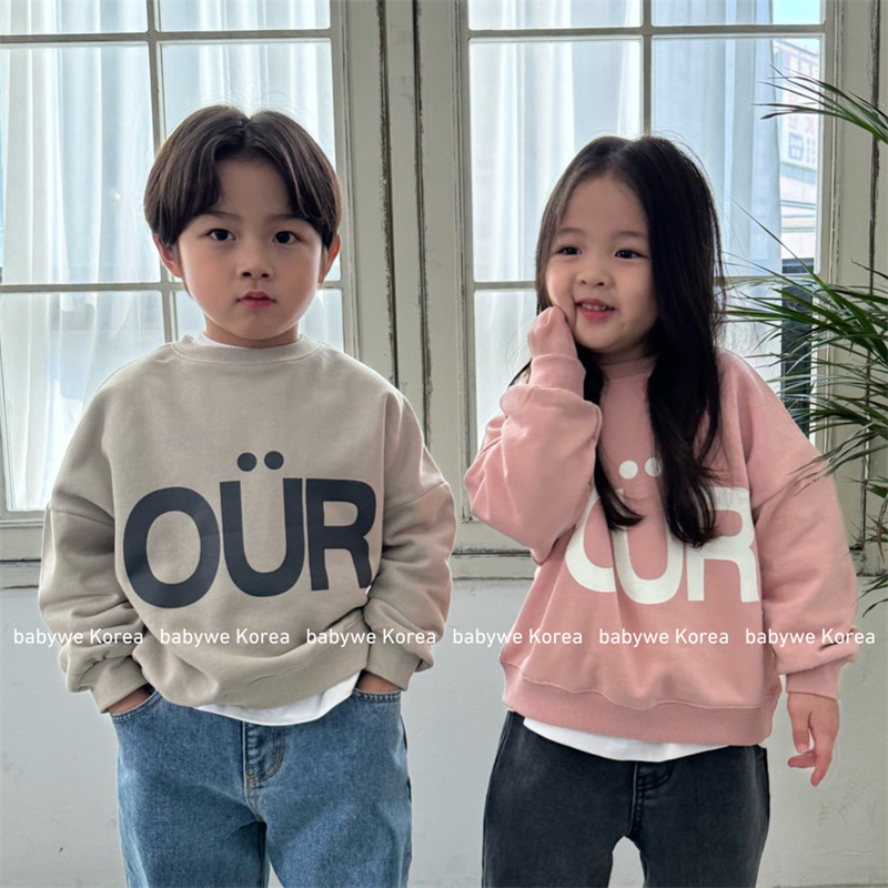 OUR春季OÜR字母街拍款时髦卫衣