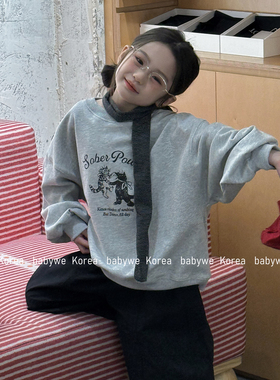 包邮▶bebenous主理人品牌26春新跳舞的猫咪儿童纯棉毛圈长袖卫衣