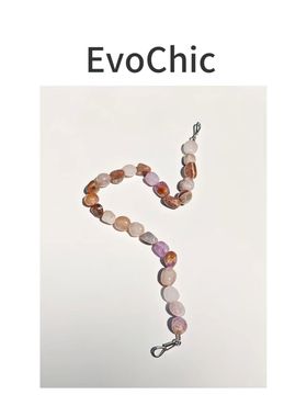 天然极光玛瑙项链彩色项链