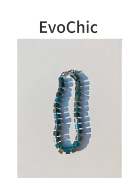 天然磷灰石原创极简风项链