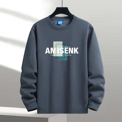 圆领卫衣男秋冬款套头上