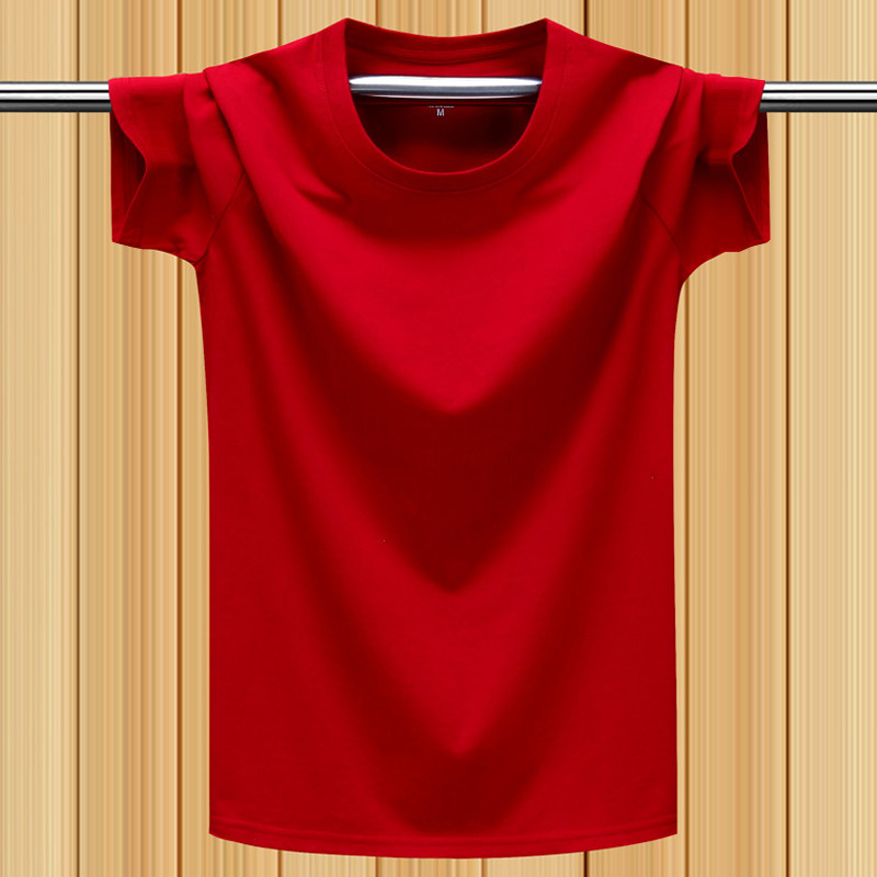 日本重磅T恤圆领打底汗衫纯色酒红色短袖t恤男女款情侣装半袖,男装,T恤,淘宝优惠券,粉丝福利购,淘宝优惠卷