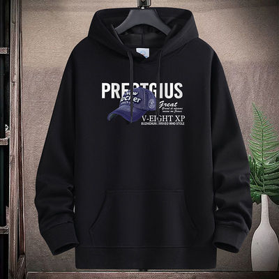 秋冬季加绒加厚连帽卫衣