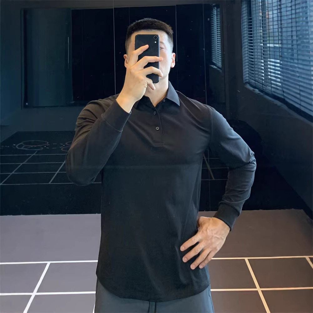 重磅polo衫男修身长袖t恤免烫内搭打底秋冬,男装,Polo衫,淘宝优惠券,粉丝福利购,淘宝优惠卷