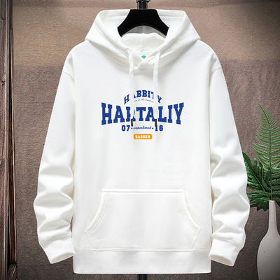 男士连帽卫衣男加绒加厚