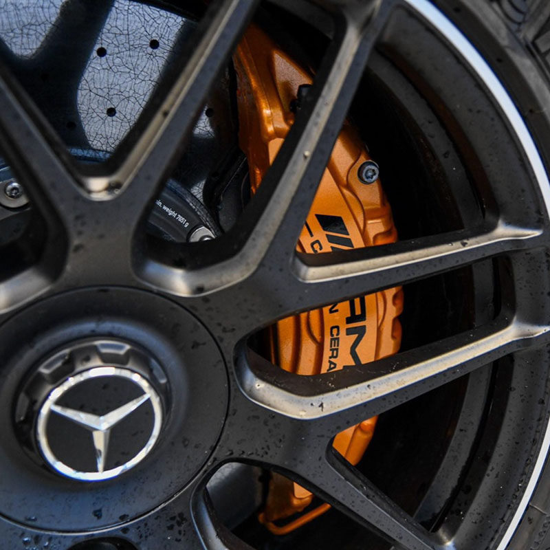 奔驰卡钳贴纸 大6大4卡钳amg带字母款奔驰系列刹车贴纸耐高温贴纸