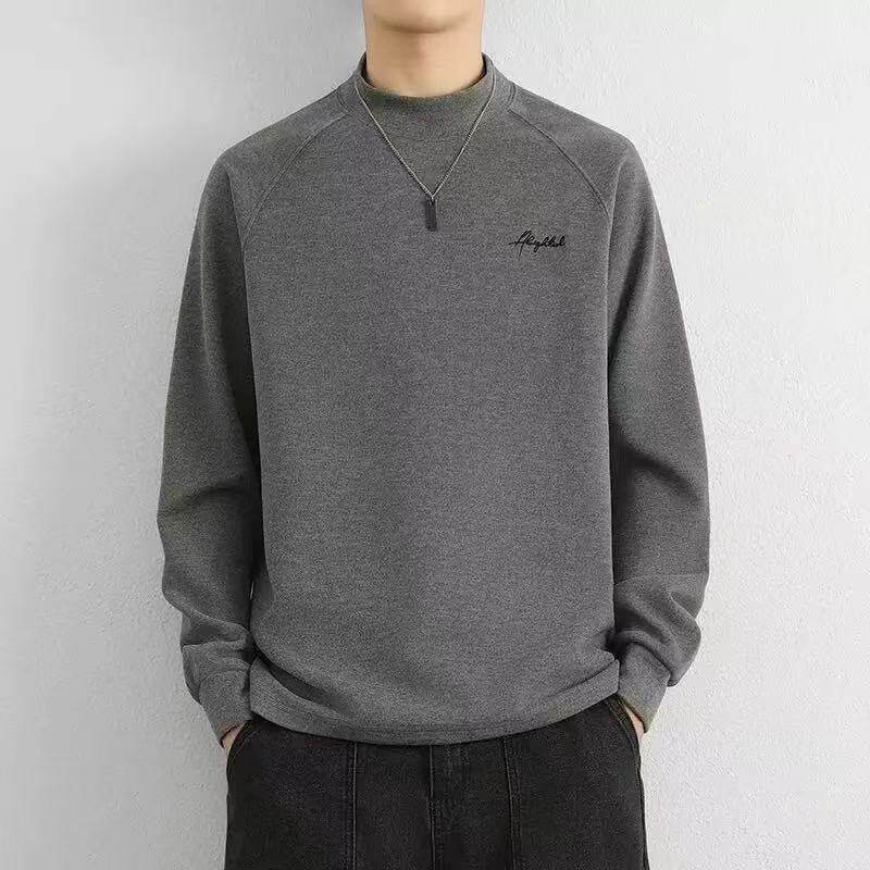 双面德绒打底衫男士秋冬半高领加绒卫衣保暖内搭秋衣加厚长袖t恤,男装,T恤,淘宝优惠券,粉丝福利购,淘宝优惠卷