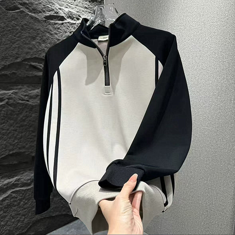 半拉链潮时尚简约休闲款卫衣