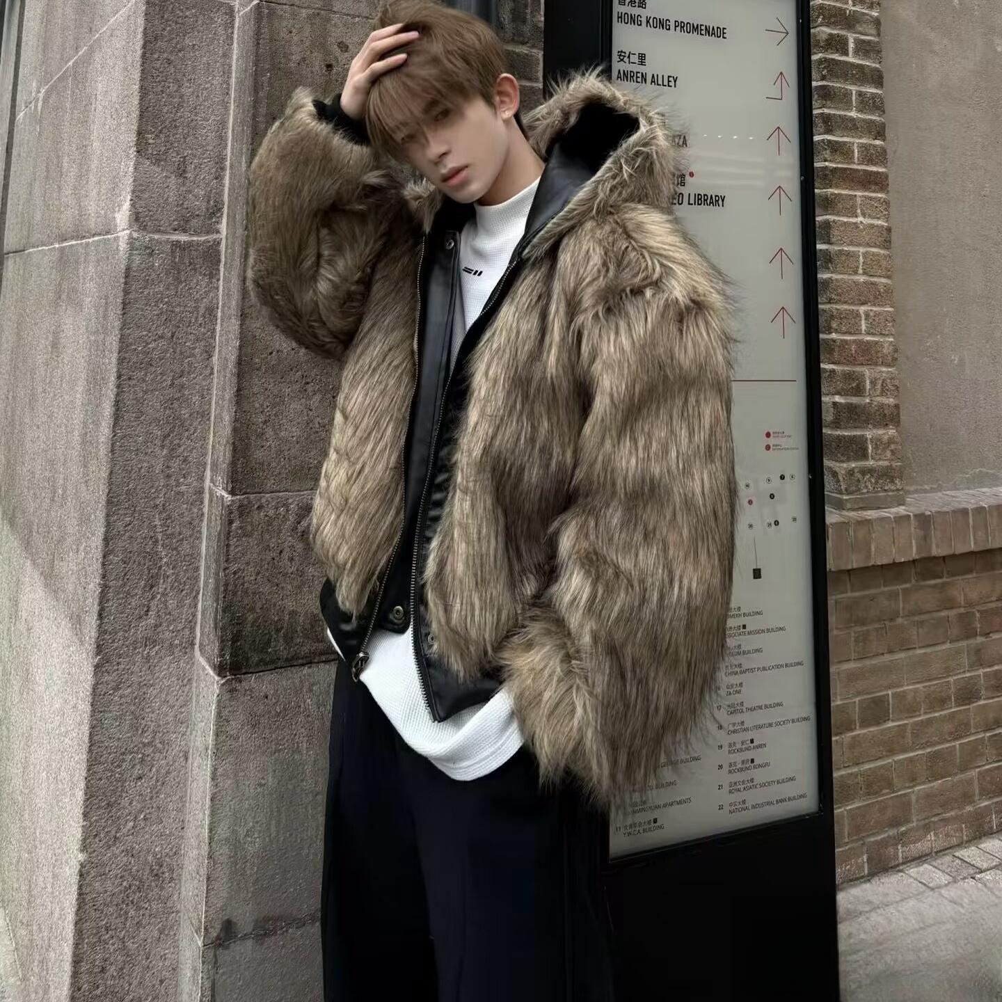 座山雕外套男冬季工装棉衣短款夹克加绒派克服潮牌保暖冬装厚棉服