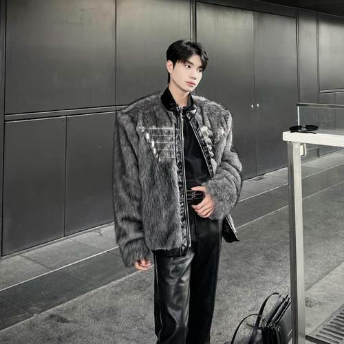 2024新款小众重磅防貂毛皮外套