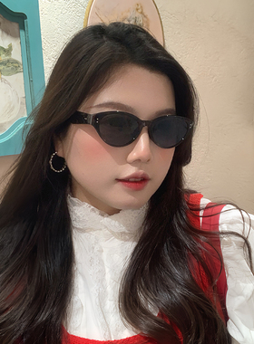 ［大头阿枝］蝴蝶框墨镜女显脸小夏季遮阳偏光太阳镜防紫外线眼镜