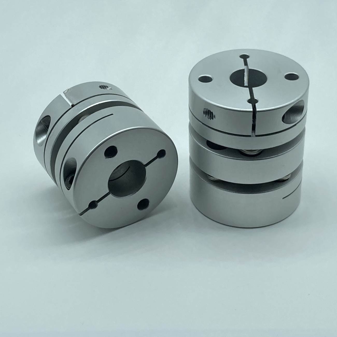 外径d68双膜片联轴器 长度l74 单膜簧片 电机丝杆连轴 夹紧式键槽