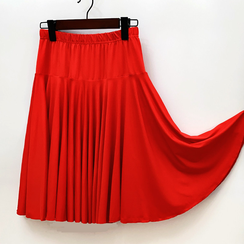 牛奶丝广场舞服装套装夏季短袖女大妈短裙舞蹈服两件套跳舞衣套裙