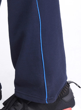 夏季校服裤子一道杠蓝边红边黄条冰丝学生校服裤舒适透气排汗速干