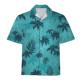 Hawaiian 宽松3D印花夏威夷短袖 shirt夏季 衬衫 printed Casual