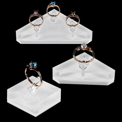 3PSAcrylic ring display jewellery stand for rings jewelry