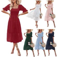 summer women chiffon dresses casual slim ladies skirt提花裙