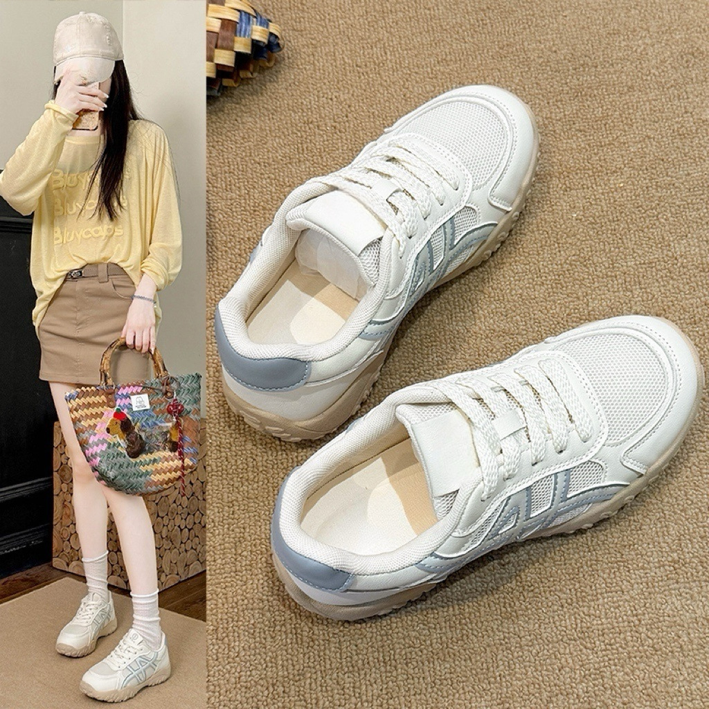 商场同款德训鞋女2025年新款秋季爆款透气通勤百搭阿甘运动鞋小众