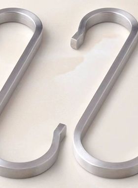 加粗无磁不锈钢s型挂钩s勾晒香肠挂腊肉钩子厨房s钩学生课桌挂钩