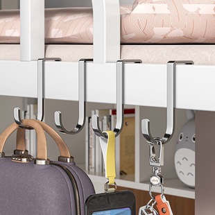 方管挂钩不锈钢挂钩S型宿舍钩家用门后钩厨房柜s钩壁挂悬挂置物架