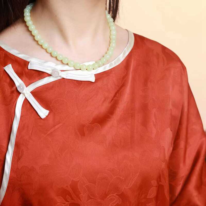 玉器工艺品天然新疆和田玉若羌黄口料老料妈妈链项链女款节日礼物