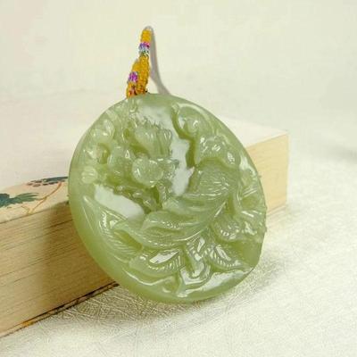 新疆若羌黄口料凤凰吊坠毛衣坠