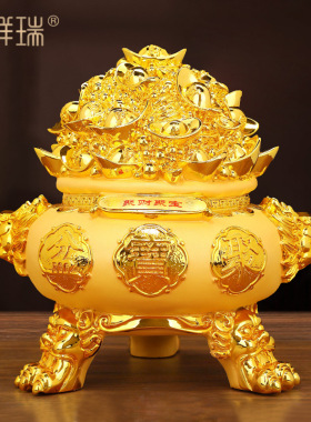 存钱罐聚宝盆风水店铺招财聚财家居开业盆景商务礼品商务赠品