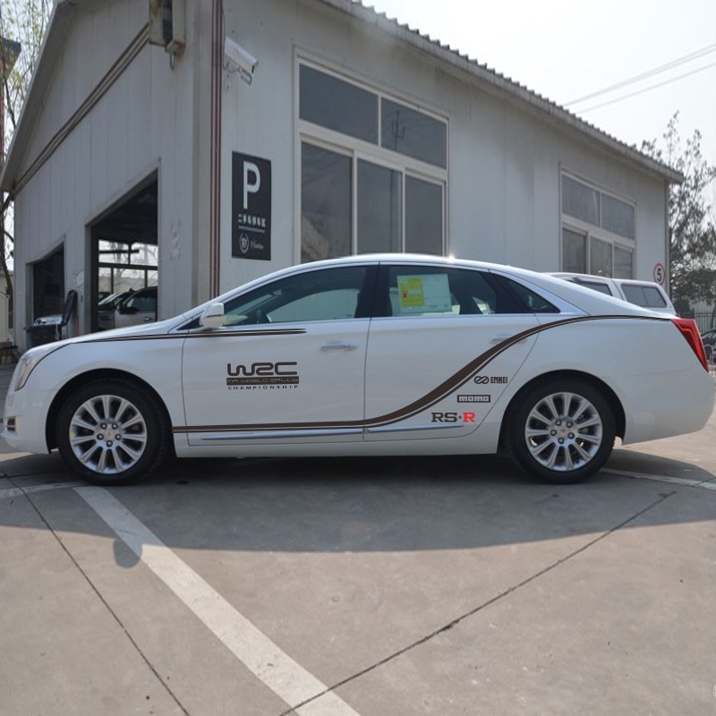 凯迪拉克XTS 车贴 ATS 车身腰线拉花 CTS STS 改装 汽车贴纸彩条