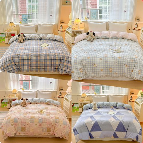 100%A类全棉被套单件纯棉被罩