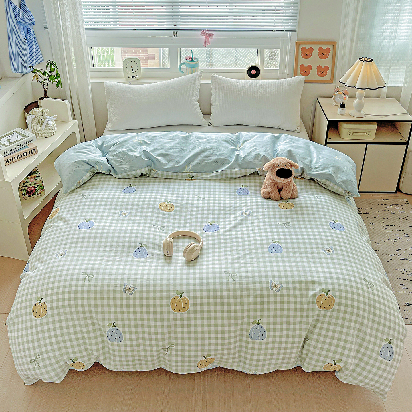 全棉被套单件 纯棉斜纹被罩学生1.5米单人150x200x230双人2.0米床