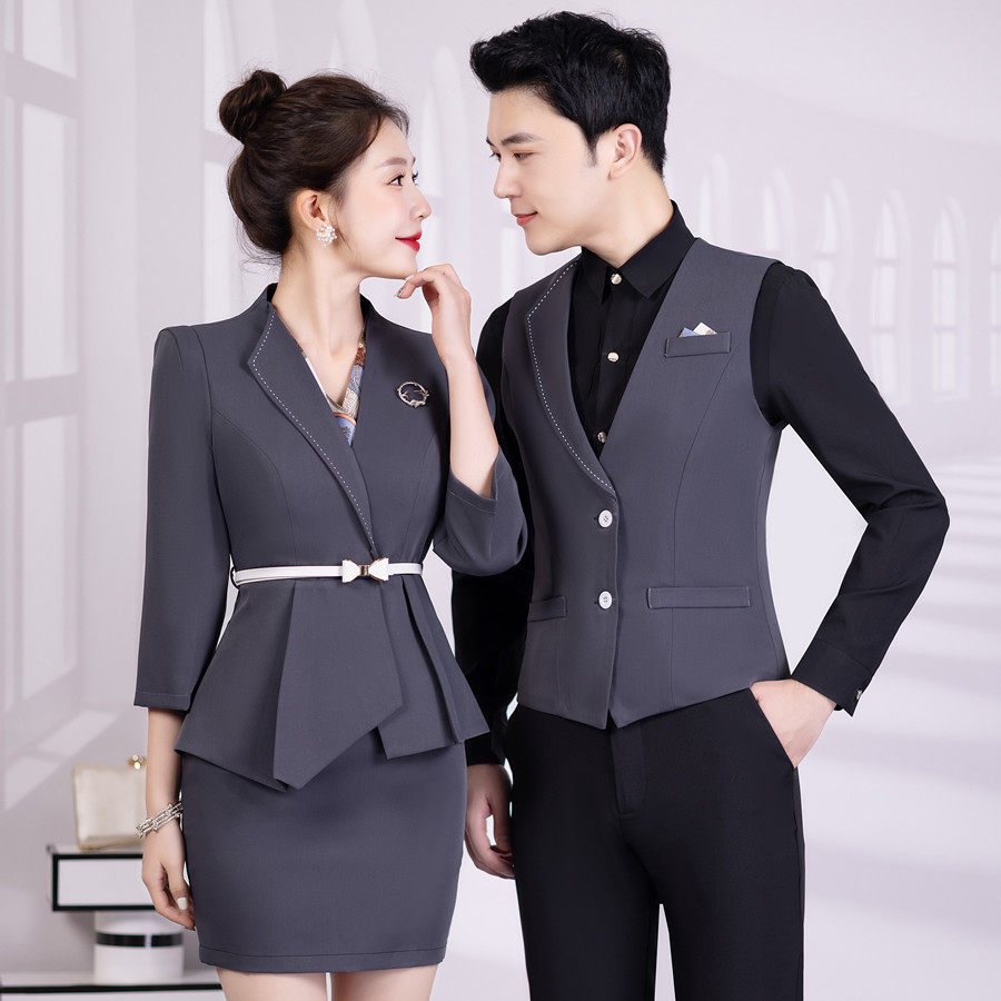 夜场ktv公主工作服酒店酒吧少爷服前台技师包厢男女服务员工装冬