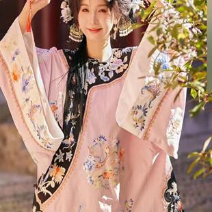 晉商少奶奶服裝 古董衣清代漢服中國風(fēng)馬面裙套裝 晚清印花清漢女裝