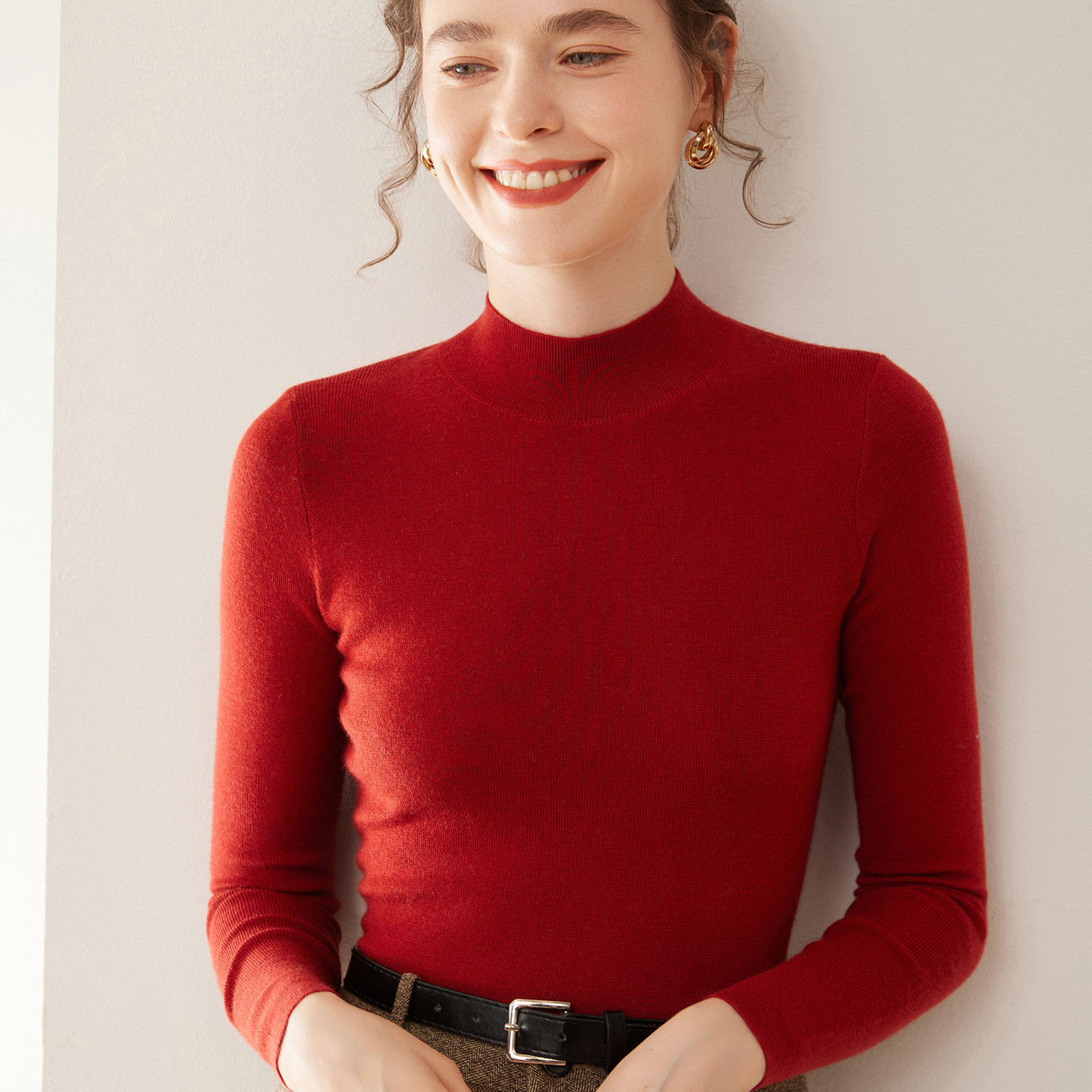 精仿四平2025秋冬季新款羊绒衫