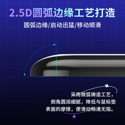 玻璃鼠标脚贴 适用罗技无线G502 X PLUS专用顺滑耐磨足贴玻璃脚垫