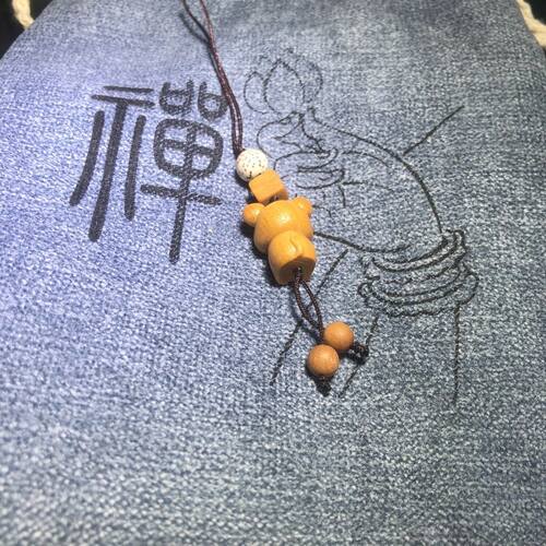 精品芭比檀木作精雕刻杰瑞木雕小挂件生肖老鼠文玩手机链包包挂