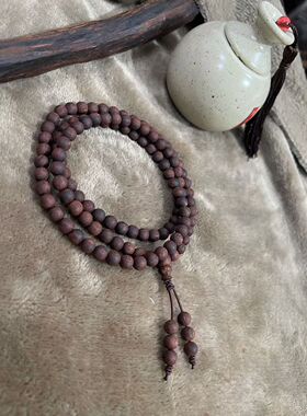 精品降真香手串保真黄油老料佛珠念珠6mm108情侣款项链文玩礼品