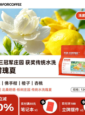 四人咖啡豆栎树瑰夏哥伦比亚获奖批次水洗精品浅烘手冲120/227G