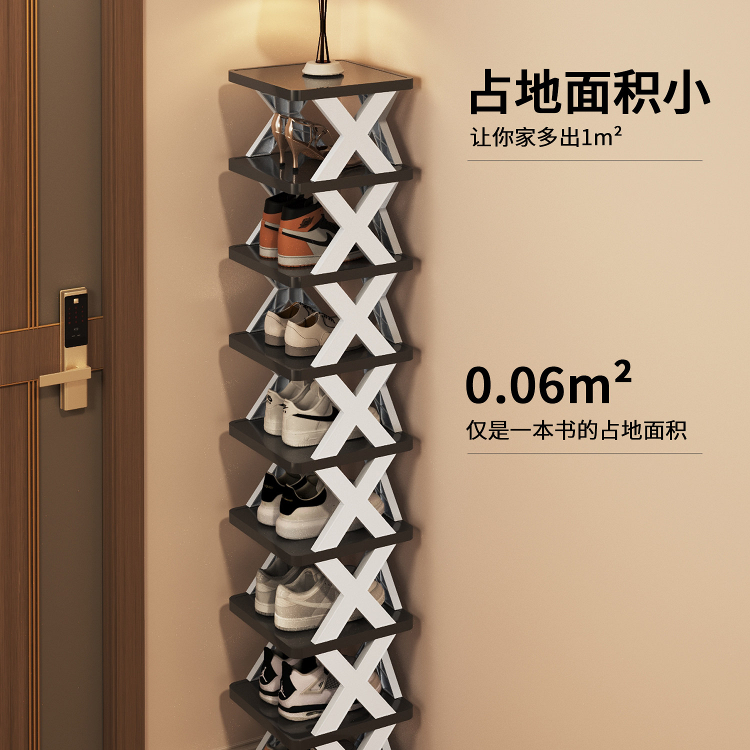 日式鞋架入户门家用门口多层小窄简易鞋架收纳宿舍鞋柜2025新款,住宅家具,鞋架,淘宝优惠券,粉丝福利购,淘宝优惠卷