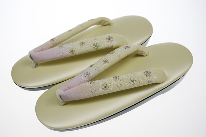 樱工房和服 日本和服配件女士草履女鞋拖鞋正装鹅黄色刺绣 多款