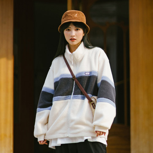 psobrand男女情侣复古加厚夹克