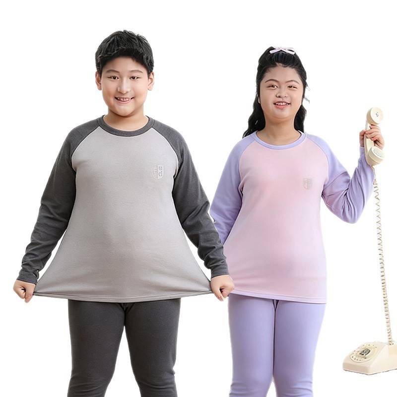 儿童秋冬新款胖童保暖内衣套装