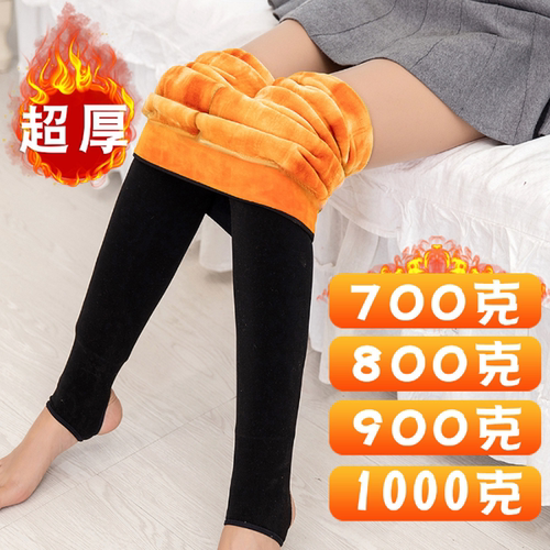 特厚1000g加绒打底裤冬保暖棉裤