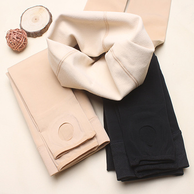 秋冬薄绒肤色女童连裤袜