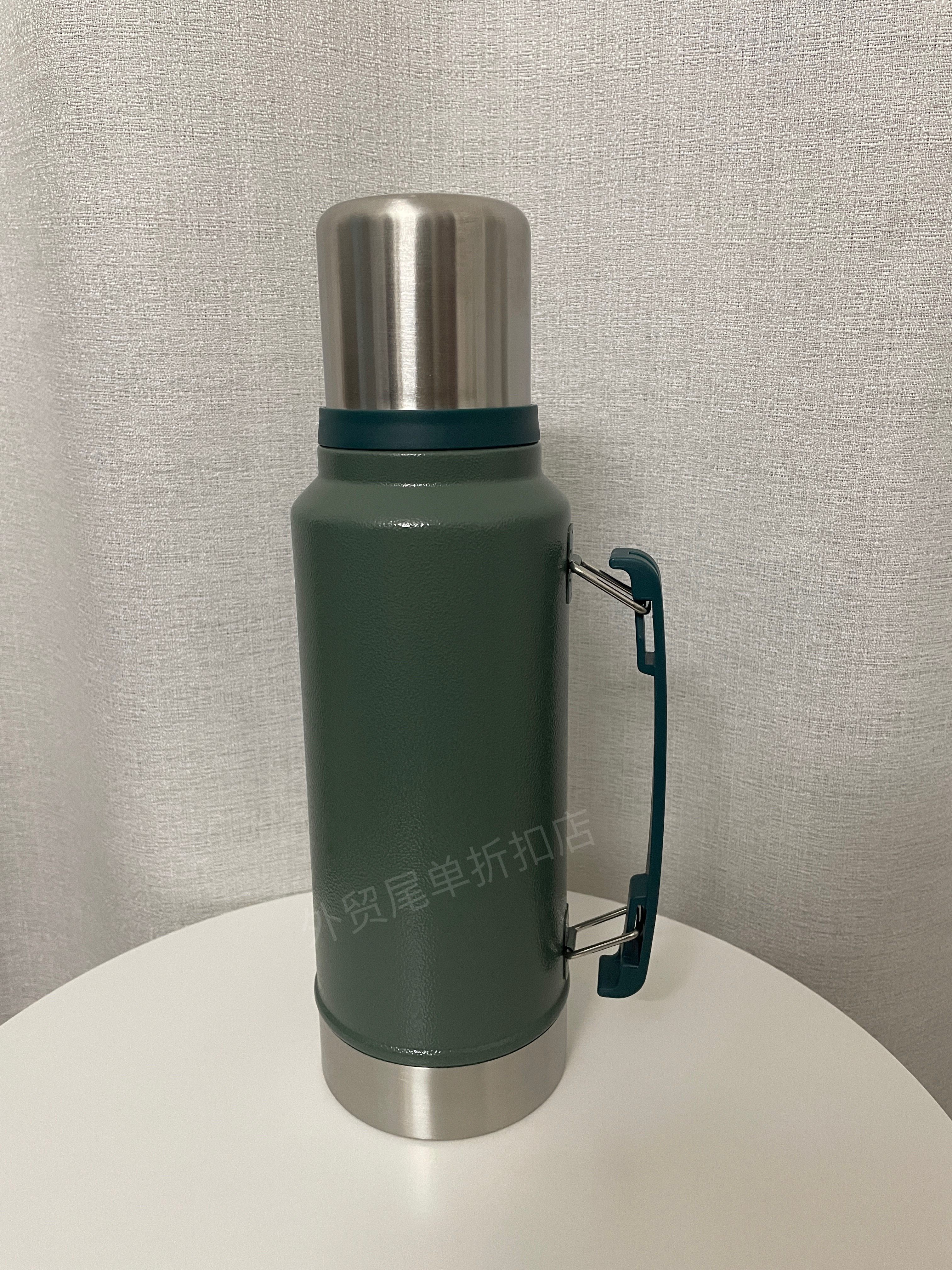 美单304全钢保温壶保温杯户外便携登山水壶带手柄真空旅行壶