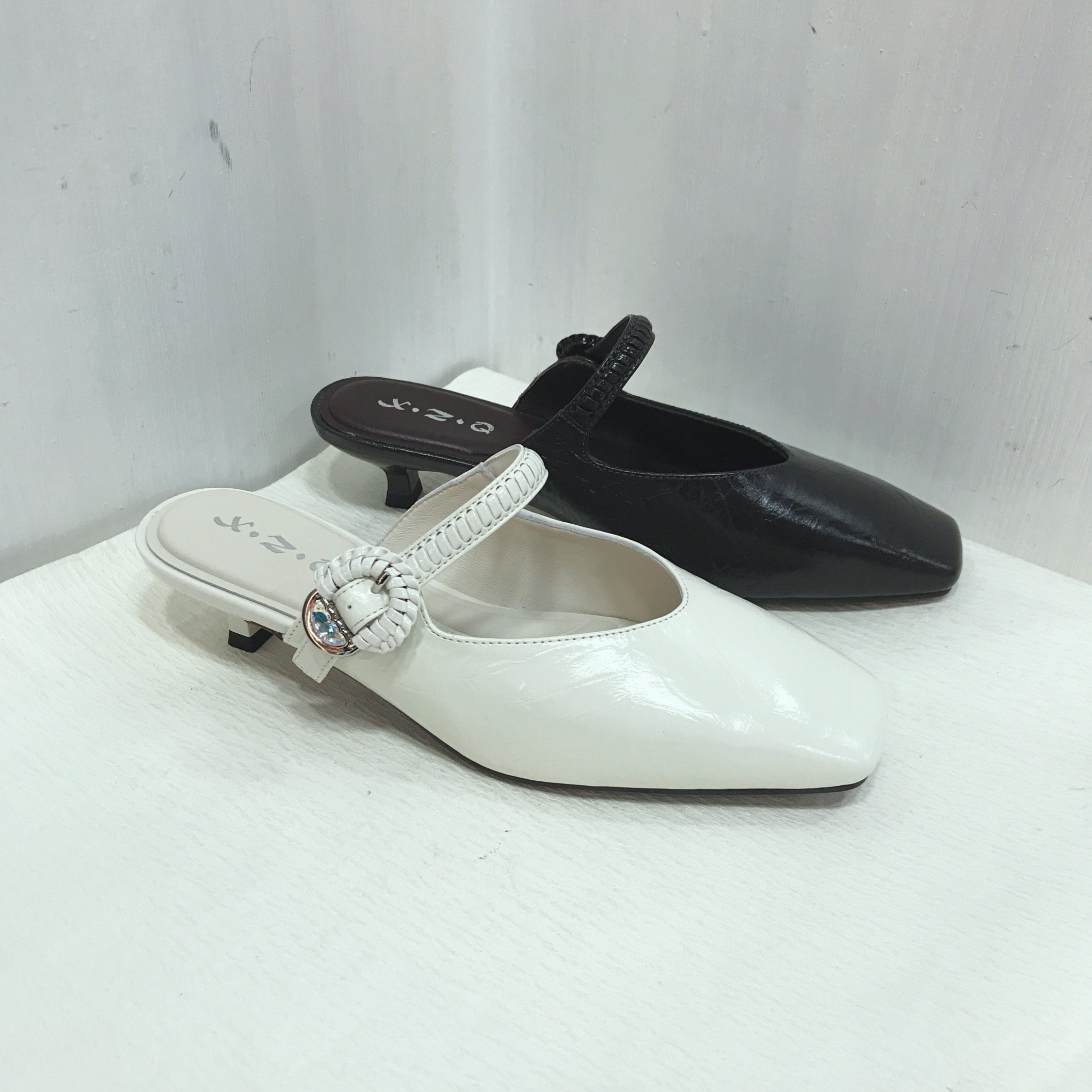 雪中情牛皮2026新款夏季真皮外穿包头半拖鞋女平底懒人一脚蹬纯色,女鞋,浅口单鞋,淘宝优惠券,粉丝福利购,淘宝优惠卷