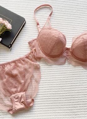 冷月～圆盘2圆锥水滴薄杯软大钢圈大杯少女内衣套装657075BCDEFG